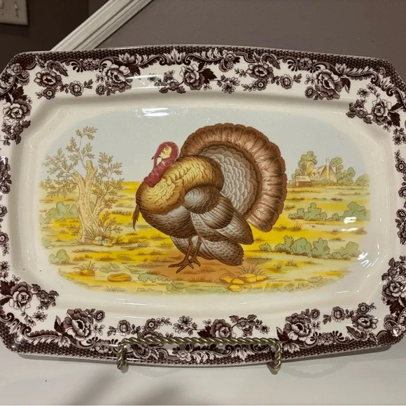 Spode Woodland Turkey platter - Picture 1 of 5